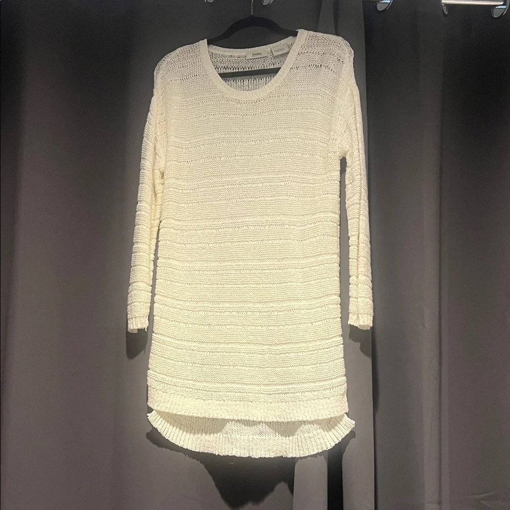 Cozy Cream Knit Sweater Dress